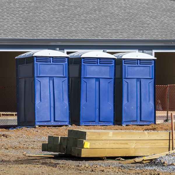 is there a specific order in which to place multiple portable restrooms in Oak Hill New York